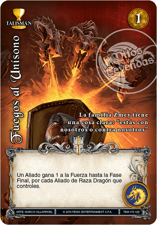 fuegos al unisono