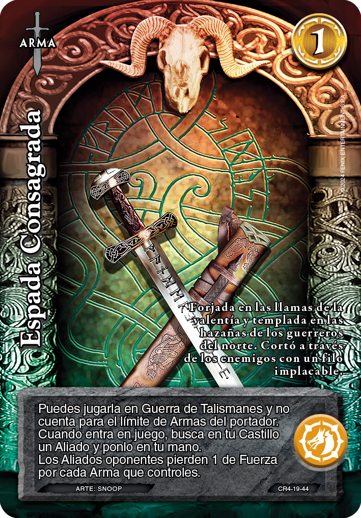 espada consagrada
