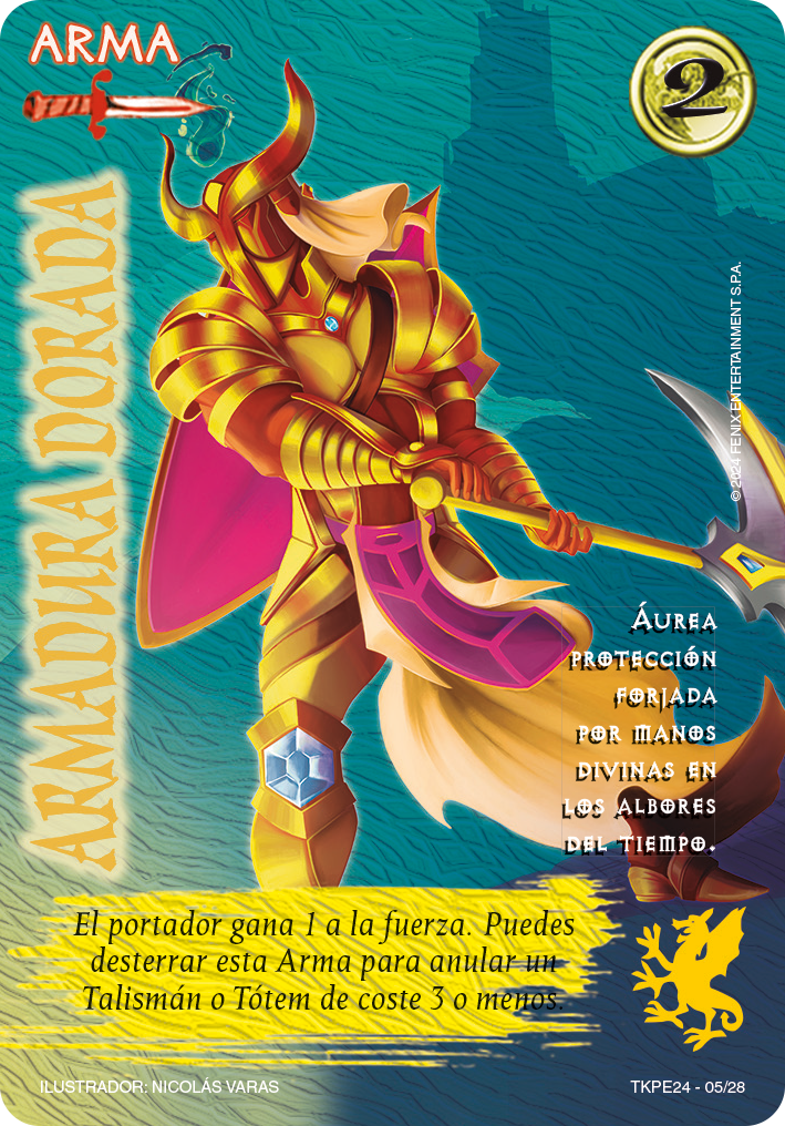 armadura dorada