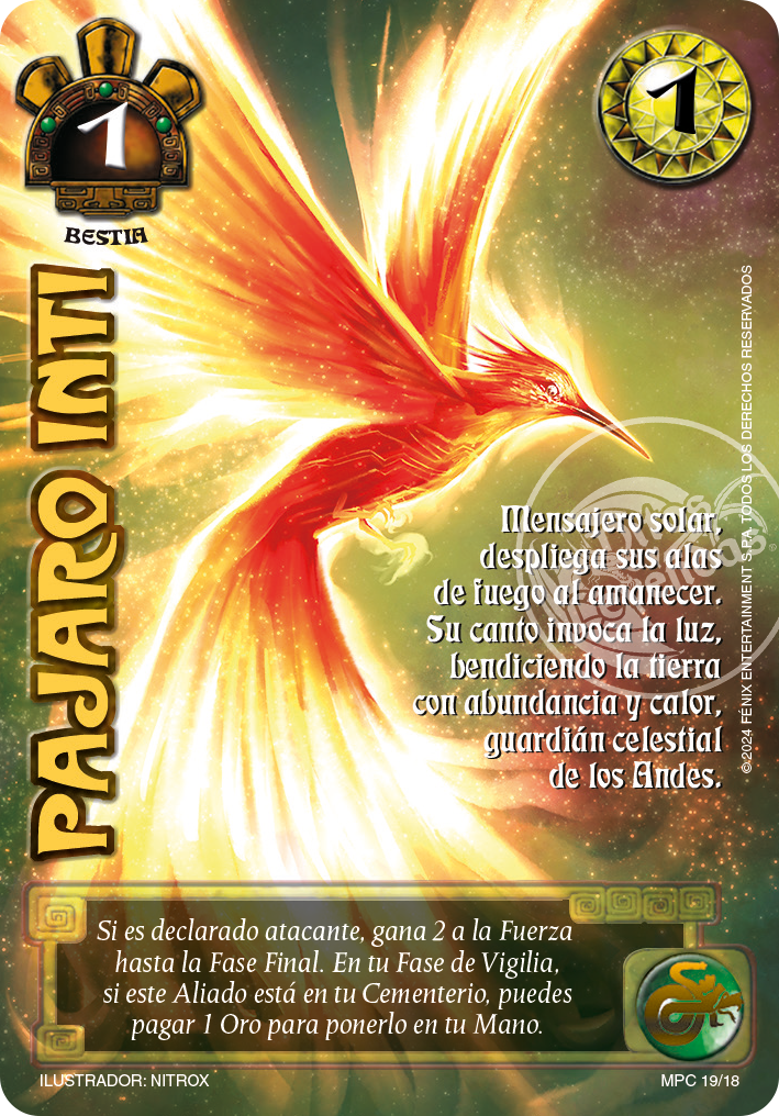 pajaro inti