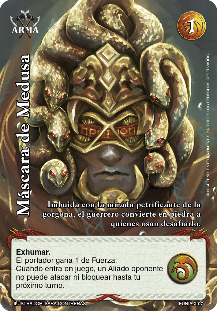 mascara de medusa