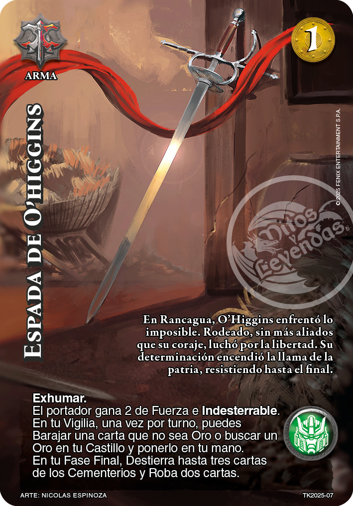 espada de ohiggins