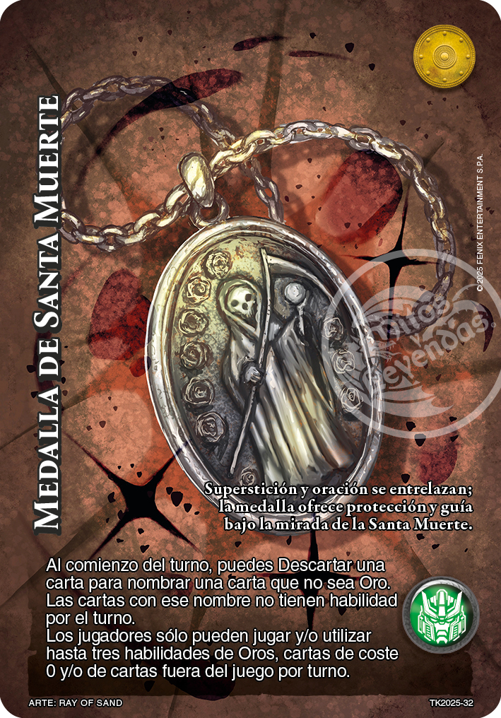 medalla de santa muerte