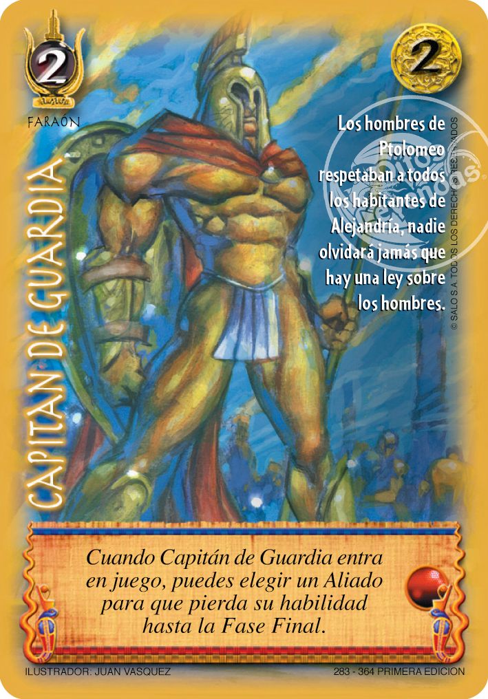 Carta Capit&aacute;n de Guardia Encrucijada