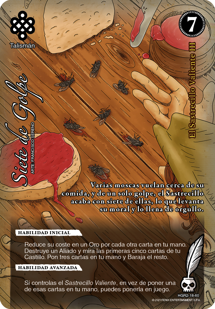 siete de golpe