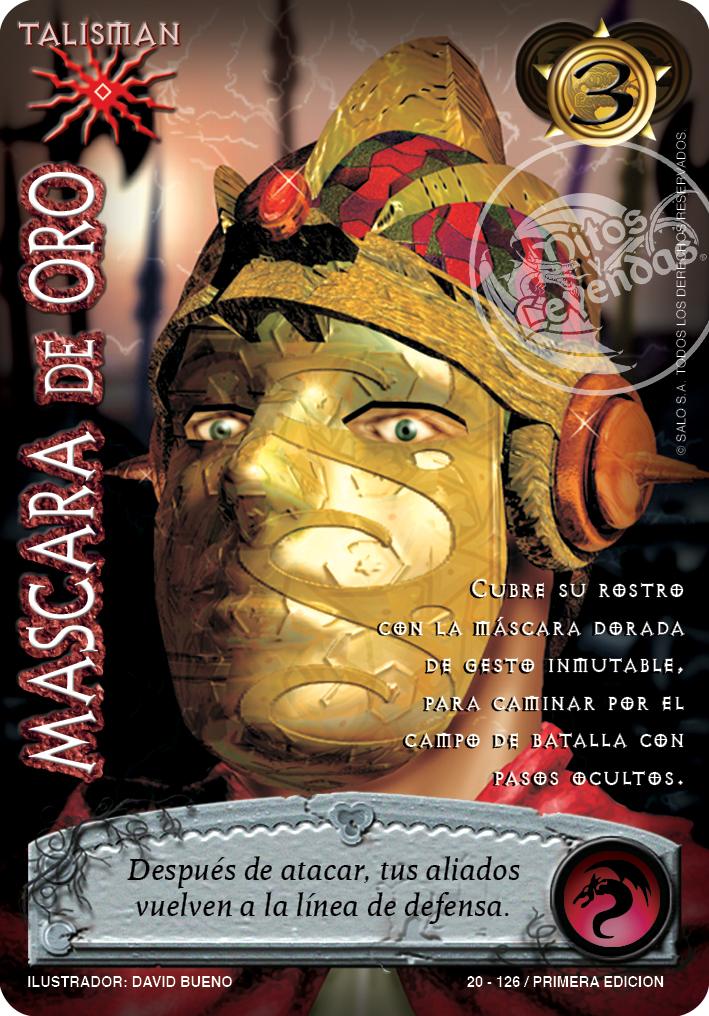 mascara de oro