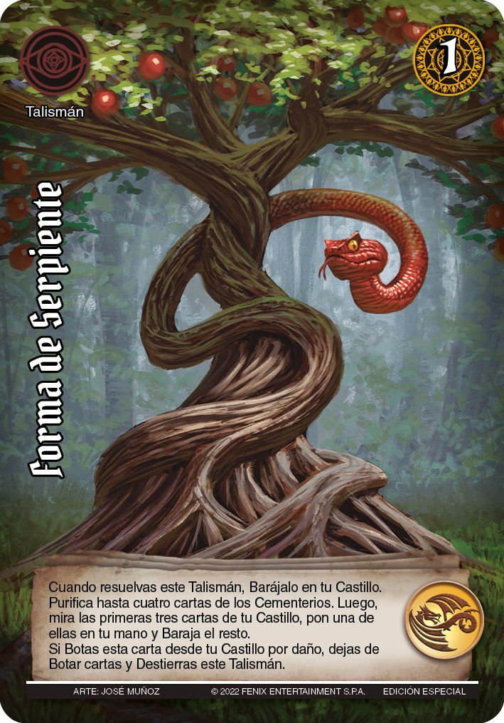 forma de serpiente