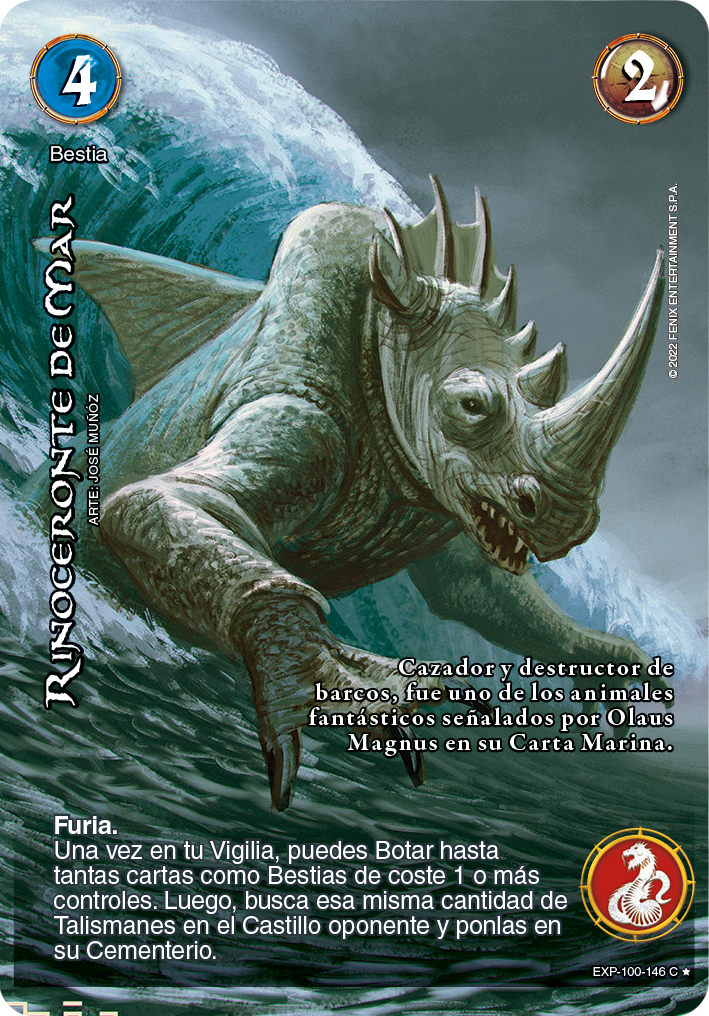 rinoceronte de mar