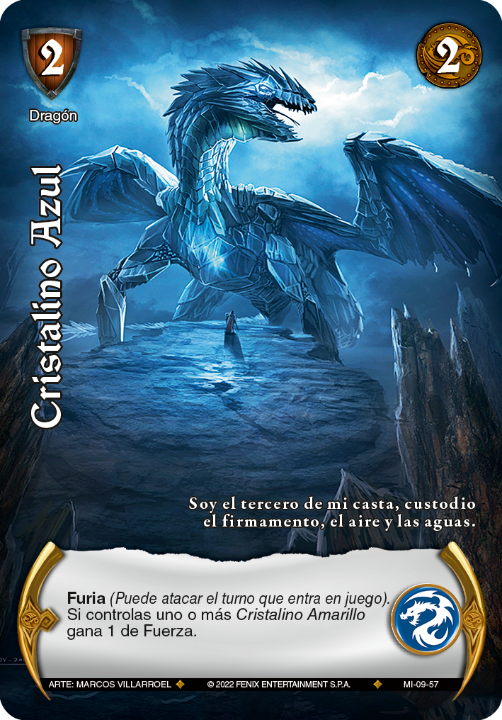 cristalino azul
