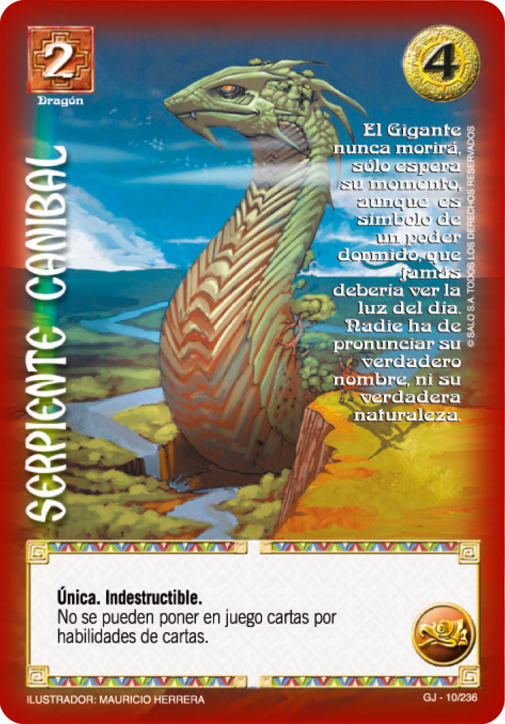 serpiente canibal